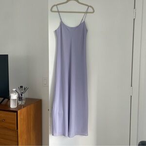 Vince slip midi dress, small stain on front of dress near strap, can be dryclean